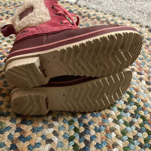 L.L. Bean Red and Brown Winter Boots - Picture 5 of 5